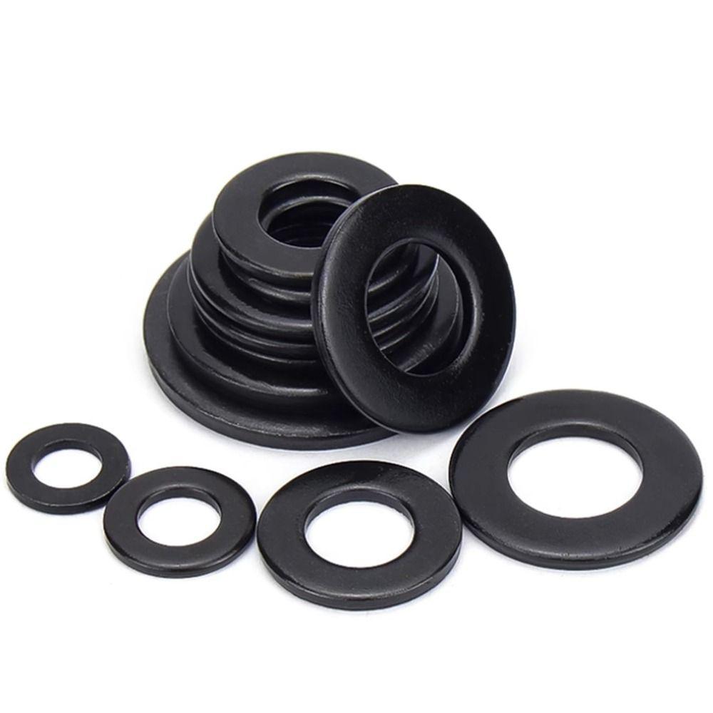 350PCS Waterproof Flat Washers Black Rubber Gaskets Plumbing Repair Washers Kit Furniture Repair