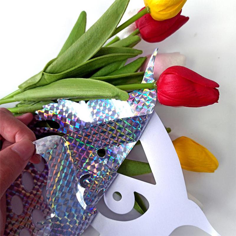 10 Stück Garten Laser hängende Eule Vogelscheuche Eule reflektierende Angst Vogelabwehr