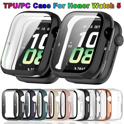 PC TPU Case for Honor Watch 5 Smart Watch Strap Protective Cover Bumper For Honor Watch5 Screen Protector Accessories