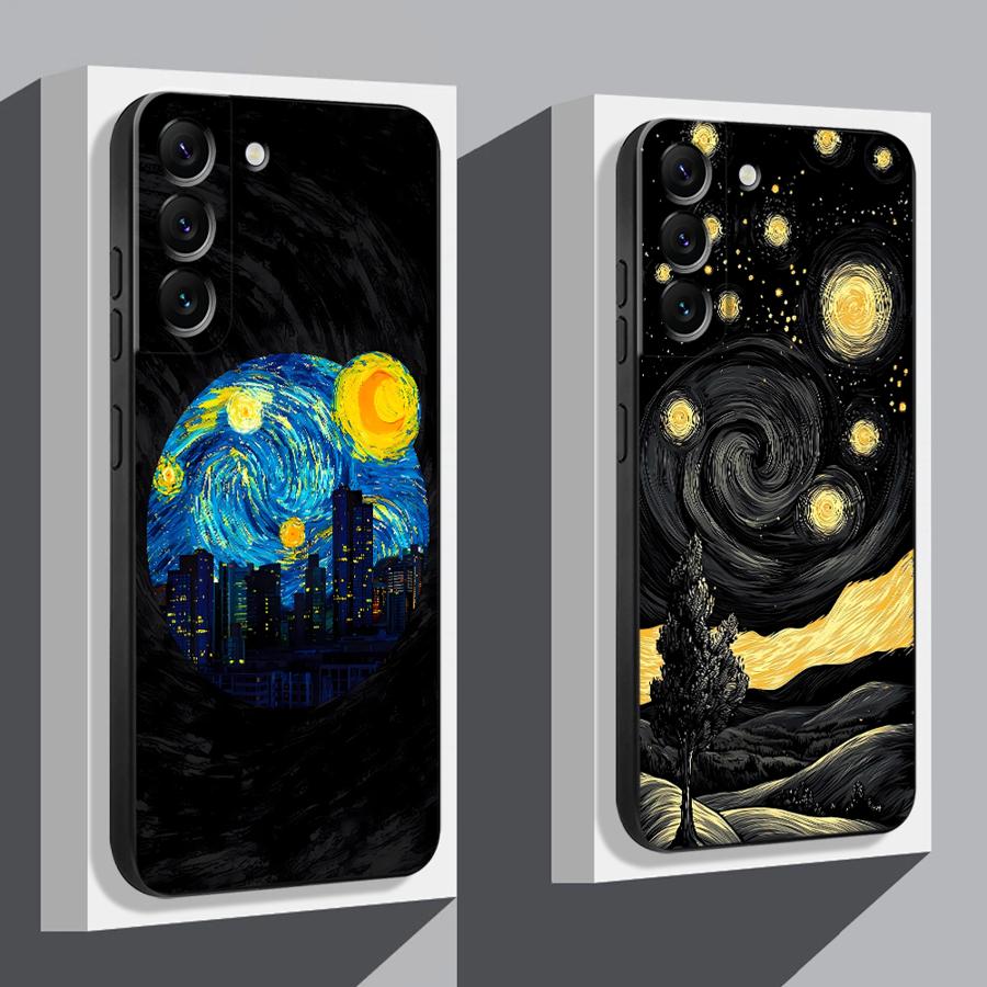 Van Gogh Starry Sky Oil Painting Phone Case for Samsung Galaxy A21s A22 A23 A25 A33 A34 A52s A53 A54 A55 A71 A26 A36 A56 Cover