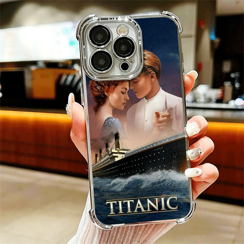 Titanic Movie Rose Jack Soft Phone Case For iPhone 15 16 17 Air 14 Pro Max 16E Plus 13 12 Mini Plating Anti-Fall Fundas