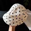 Y2k Forward Cap Thin Newsboy Cap Personality Polka Dot Beret  Outdoor