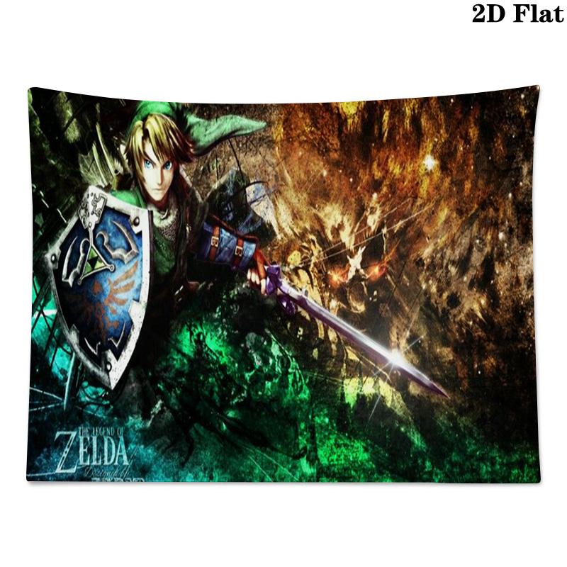 Zelda Wall Tapestry Aesthetic Wall Hanging Printed Fabric Blanket Decorative Tapestries for Bedroom Living Room Home Decor