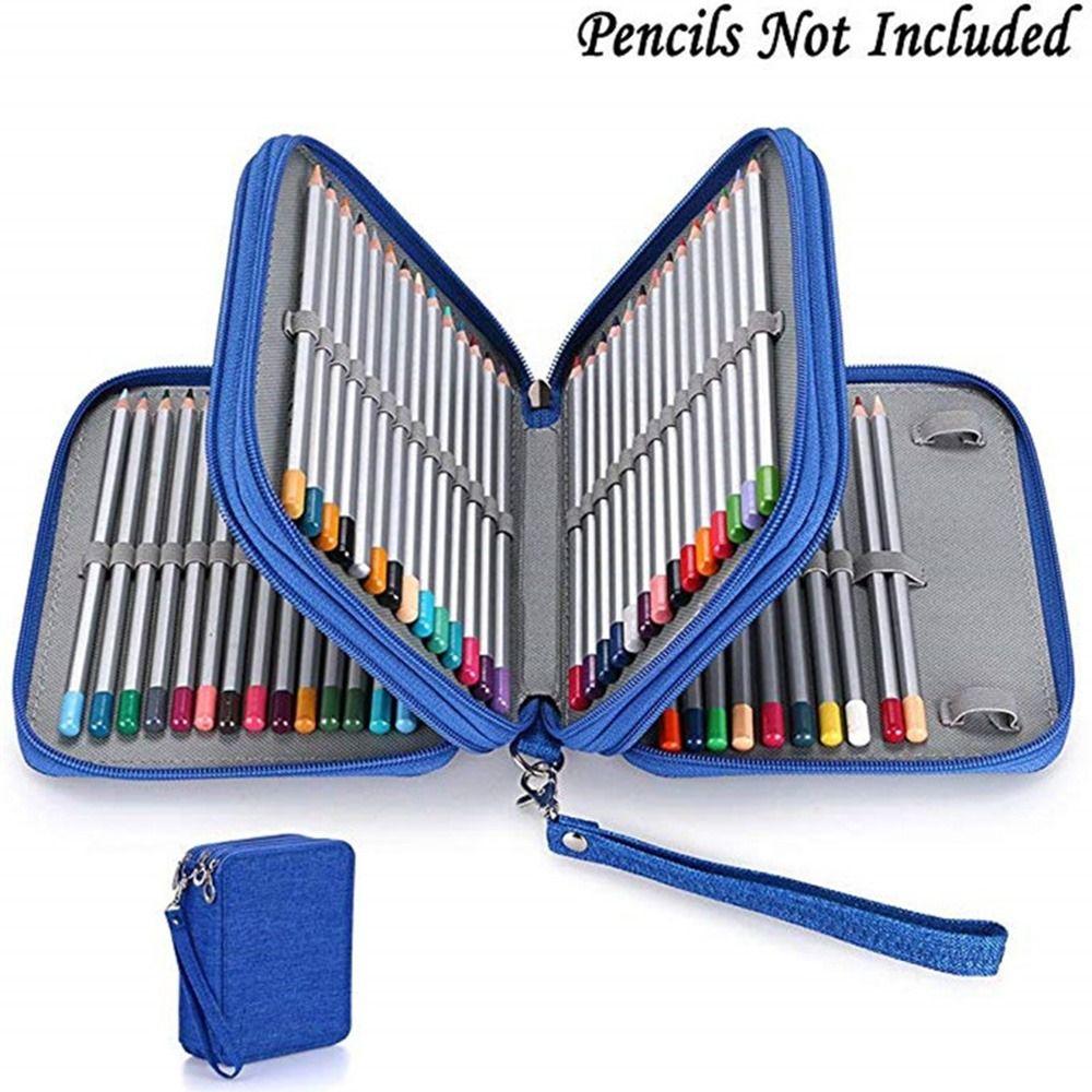

with 72 Color Holes Four-Layer Pencil Bags High Capacity Pencil Holder
