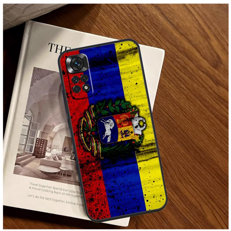 Venezuela Flag Coat Of Arms Case For Xiaomi Redmi Note 12 Pro 8 9 10 11 Pro 9S 10S 11S 12S 9A 9C 9T 10A 10C 12C Cover
