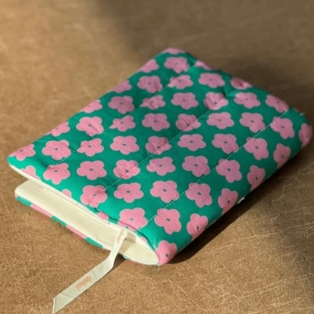 Lightweight Fabric Book Cover Floral Design Fabric Book Sleeve Notebook Protector  for Book Lovers