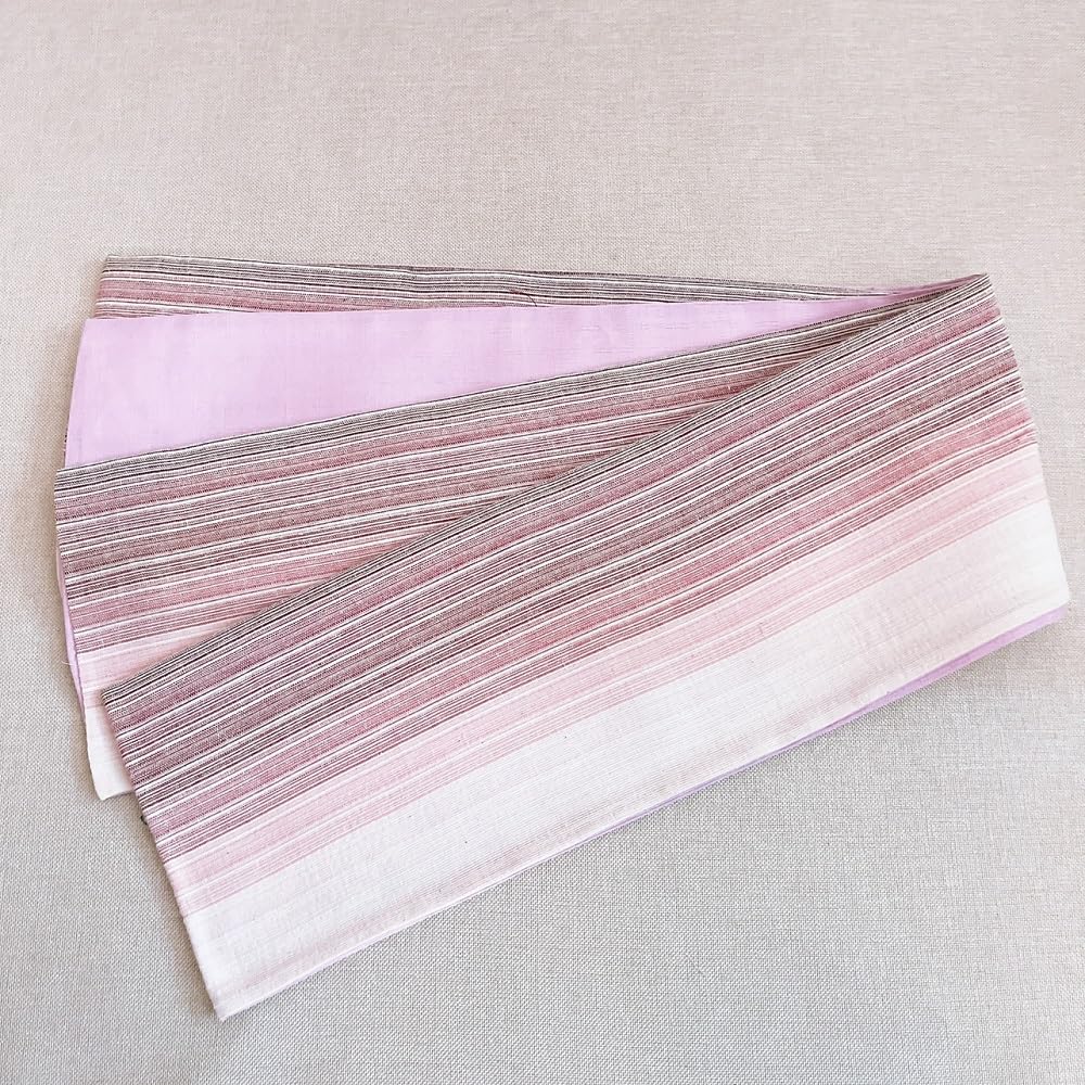 [Sovoak] Reversible Half-Width Obi (Violet) - Gradient Pattern, Suitable for Yukata and Hakama