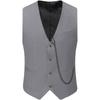 The Great Gatsby Waistcoat Slim Fitting Outfit Groomsman Outfit Breasted Single