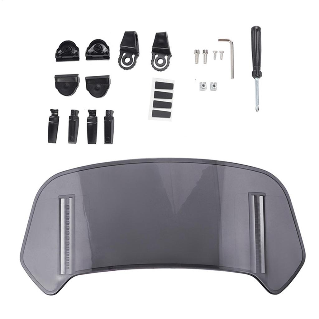 Clip On Motorcycle Windscreen Extension Motorbike Wind Deflector Airflow Windscreen Wind Deflector Motorcycle Air Deflector