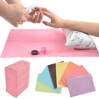 125 Stück Faltbare Nagellack Einweg Handkissen Halter Tischdecke Fusselpapier Pad Maniküre Werkzeuge Nagelkunst Handmatte