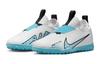 Nike Zoom Vapor 15 Academy Anti Kick Cushioning Low top Soccer Shoes White Blue Kids' DJ5621-146