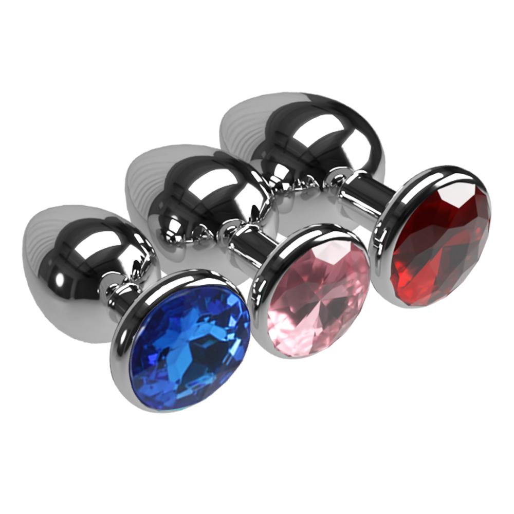 3 Teile/satz Metall Anal Plug Anal Stimulation Edelstahl Butt Plug Sex Spielzeug Für Frauen/Männer/Paare Masturbator erwachsene Spiel S/M/L