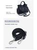 European & American Fashion Pleated Cowhide Leather Women's Handbag – Large Capacity Shoulder/Crossbody Bag