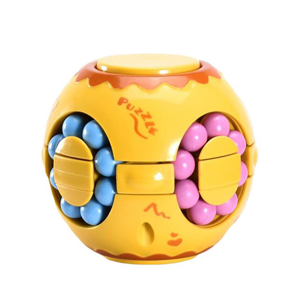 3D Cylinder Magic Bean Puzzle Cube Rotate Slide Gyro Fidget Toy Spinner Ball Anti Stress Fingertips Iq Games For Kid Adult