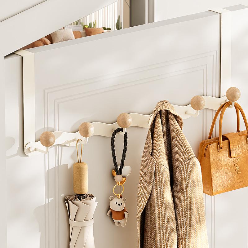 Wandmontierter, bohrfreier Mantel- und Kleiderständer: Starker Aufbewahrungshaken für Schlafzimmer & Badezimmer