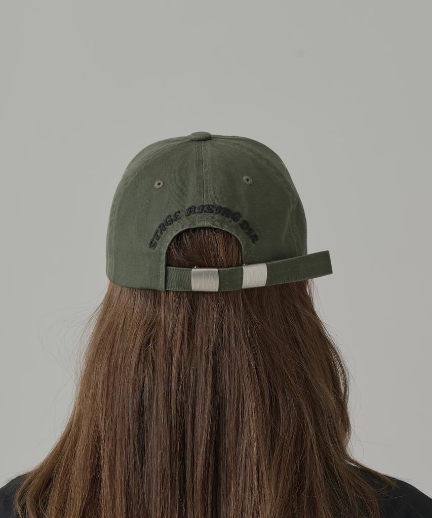 Seuteijial Volume Logo Washed Ball Cap [Khaki]