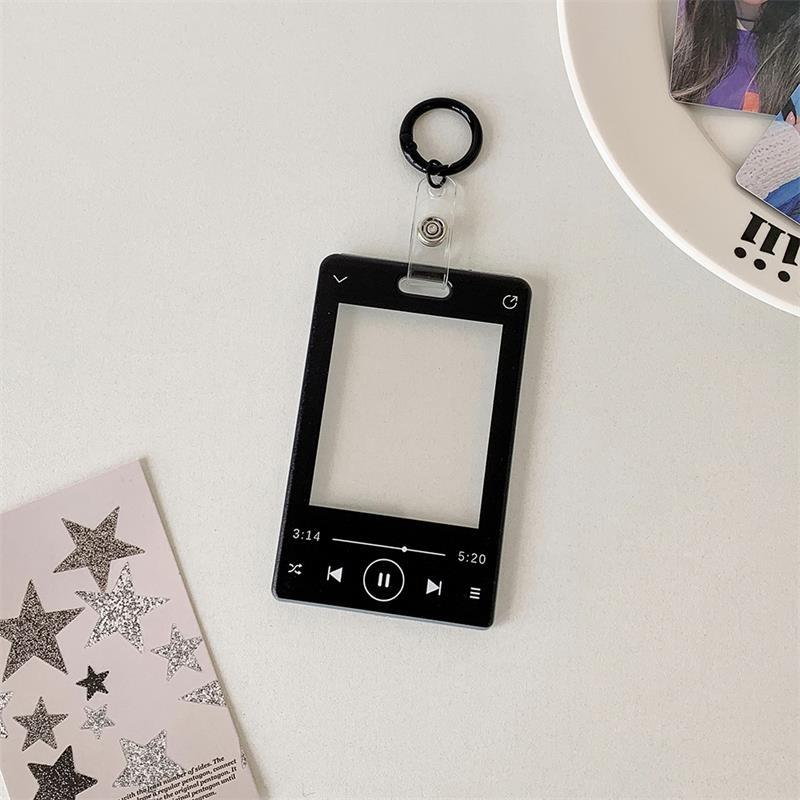 Revolutionary Audio Device Star Image Card Holder Student Badge Holder Image Display Secure Card Case Keyring Pouch Charm