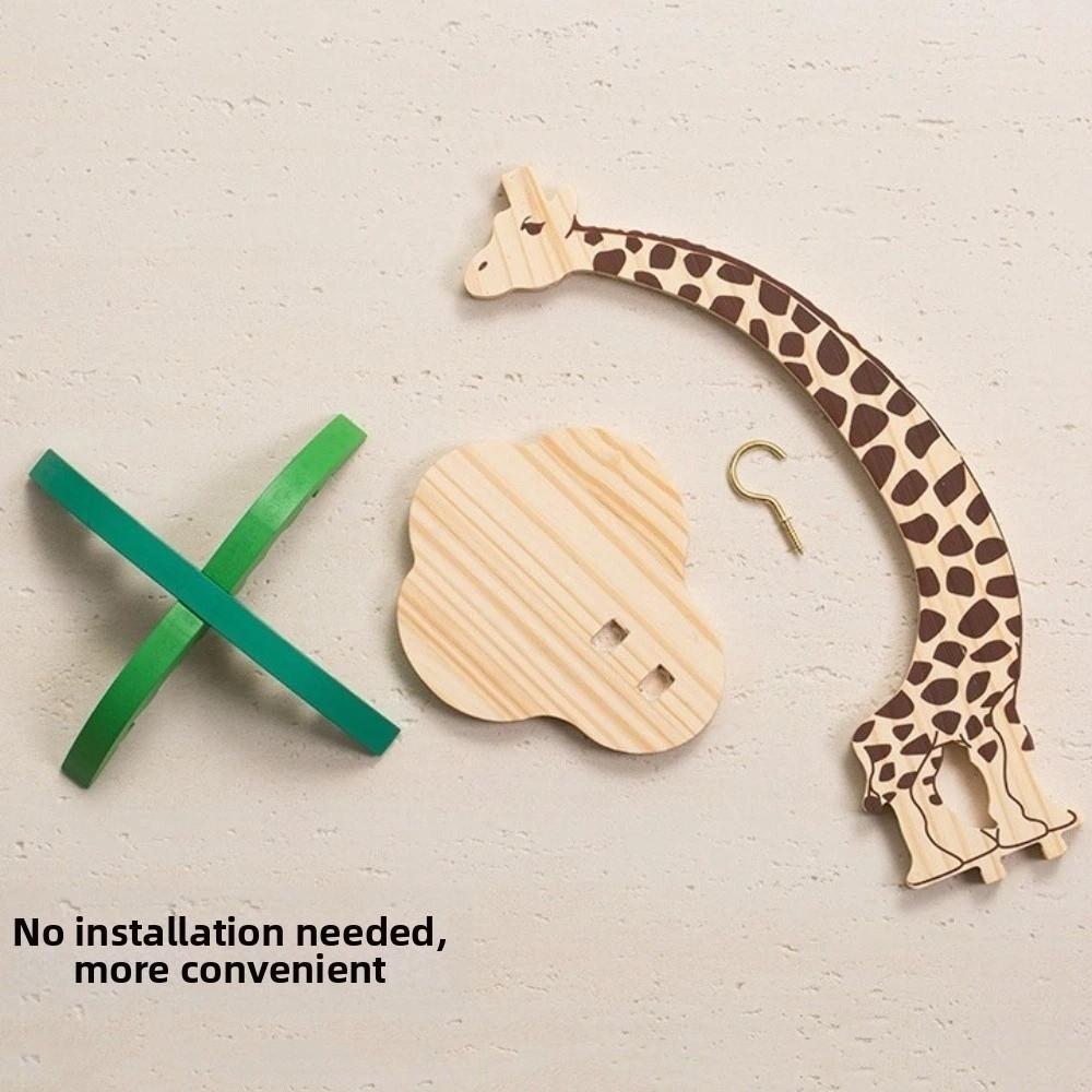 Simulated Palm Leaf Wooden Banana Hanger Keep Bananas Fresh Prevents Bruising Grape Hanging Holder Animal Shaped Sturdy Hook