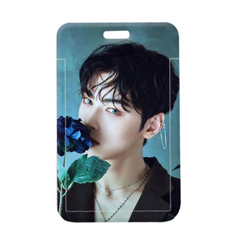Cha Eun Woo Student ID and Badge Holder with Sliding Cover