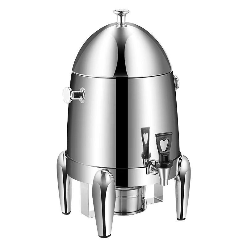 Large Capacity Buffet Commercial Stainless Steel Juice Cauldron PC Transparent Visual Hotel Restaurant Beverage Dispenser