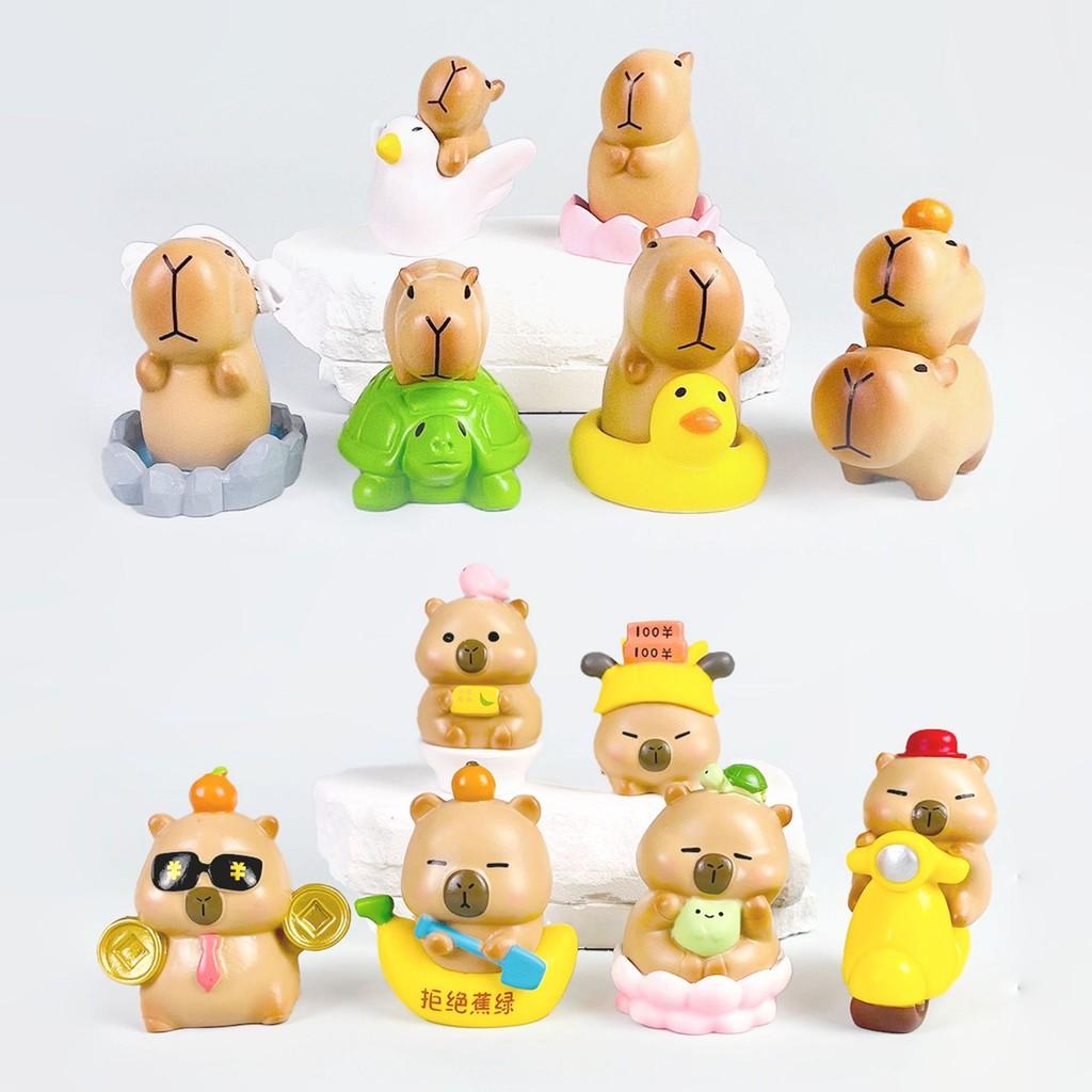 Circle Swimming Turtle Motorcycle Giant Goose Lotus Capybara Ornament Model