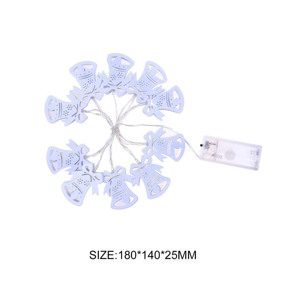 BZ111010LED Metal Bell Christmas String Warm White Home Party Luces interiores BZ111010LED Metal Bell Christmas String Warm White Home Party Luces interiores