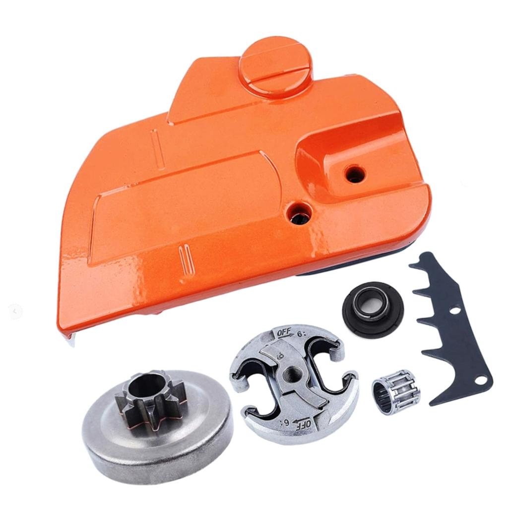 Quick Mount Chainsaw Clutch Guard Assembly High Efficiency Debris Shield For 16-24Inch Blades Wood Cutting
