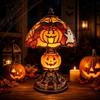 Halloween Wall Sconce with Stained Glass Shade - Decorative Entryway Light for Home Hallway Corridor