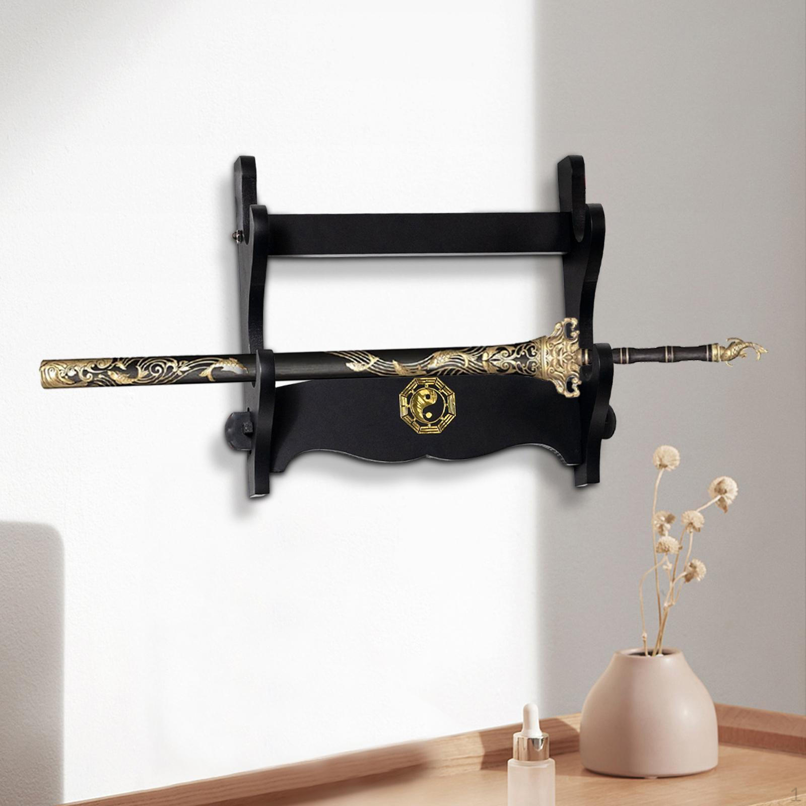 

Подставка для самурайского меча, декоративная, многофункциональная, настенная декоративная, рамка-держатель 2 layer