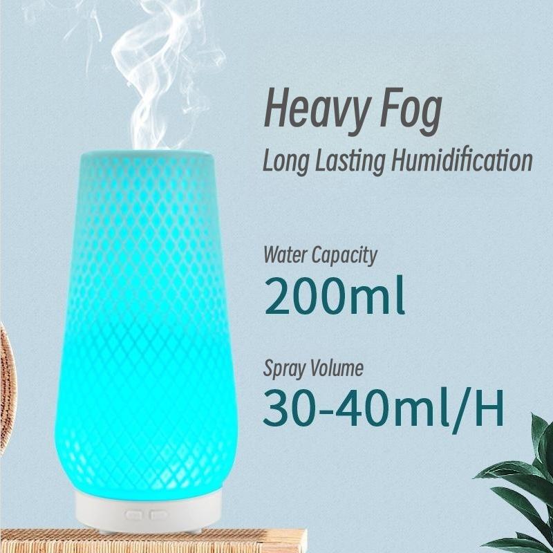 200 ml Usb-luftbefeuchter Elektrische Ultraschall Aroma Diffusor Für Home Raum Duft Ätherisches Öl Diffusor Mit Led-nachtlicht