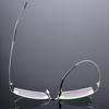 Ultra-Light Rimless Titanium Eyeglass Frame with Foldable Temples for Myopia - Model 858