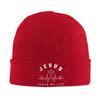 Jesus Cross Beanie Hats Skullies Beanies Jesus Saved My Life Knitted Hat Unisex Warm Soft Caps Autumn Winter Trendy Bonnet Hats