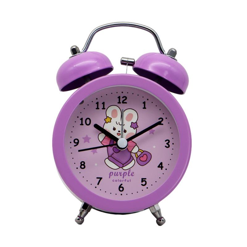 Coniglietto Carino Cartone Animato Sveglia per Bambini e Ragazze Dormitorio Studentesco Artefatto per il Risveglio Sveglia Semplice Piccola Volume Alto Risveglio