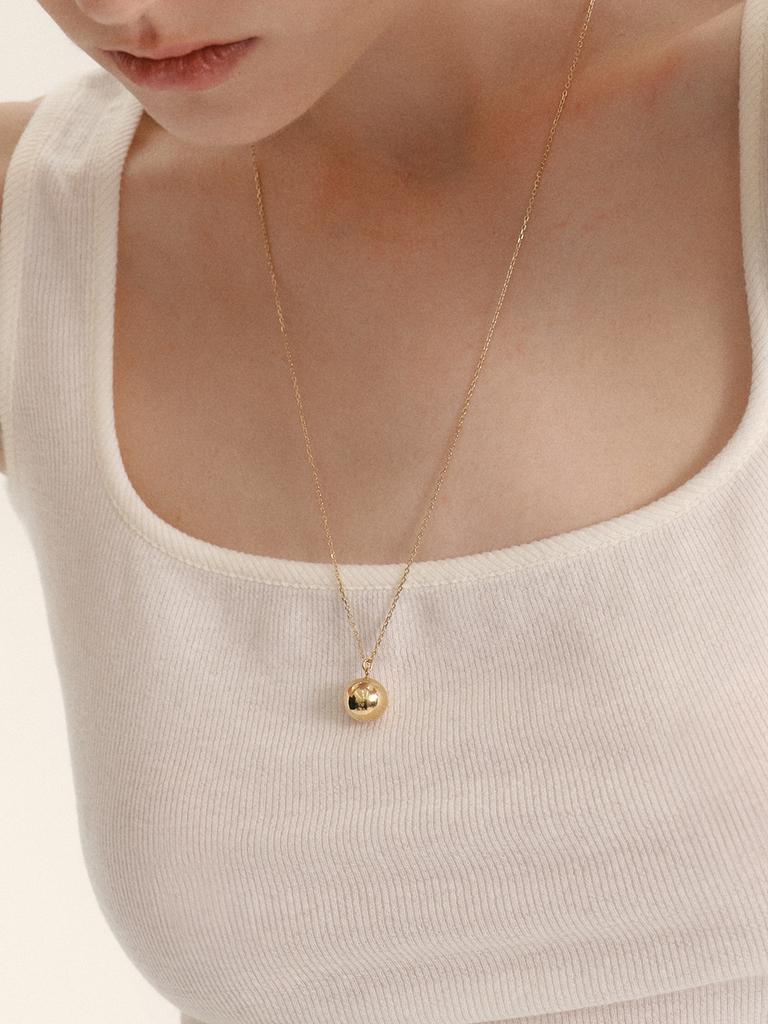 Lunne Silver 925 Spear Ball Long Necklace #Lsn68