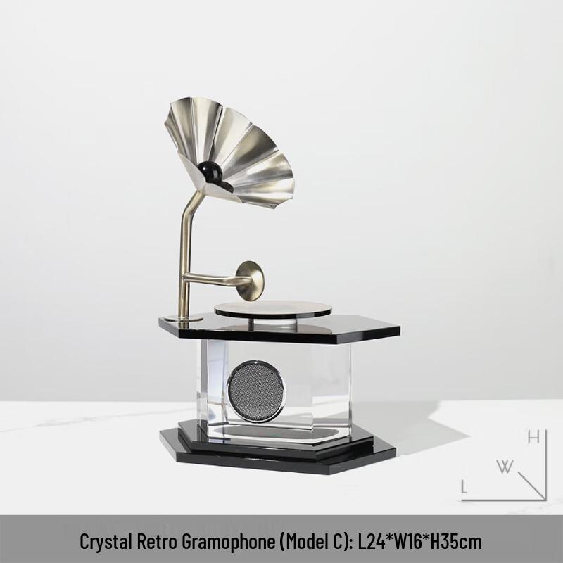 

Modern Retro Phonograph Desktop Ornament