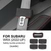 Car Safety Belt Buckle Clip For Subaru WRX 2022 2023 Accessories Suede Leather Clip Protector Buckle Protector Clips Covers