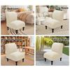 1Pc Elastic Armless Chair Covers Anti-Dirt Sample Single Seat Chair Slipcovers Removable Protector Covers For Living Room Decor