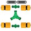Y-Type Garden Watering Hose Fitting Adapter Extender Kit ABS Quick Coupling 1/2” Inner And Outer Thread for Hose
