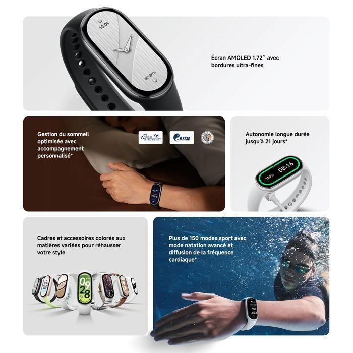 Xiaomi Smart Band 10 Édition Céramique : Blanc perle - Montre intelligente