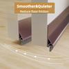Silicone Material Door Seal Strip 39" Length Door Draft Stopper Weather Stripping  Universal Fit