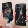 For Motorola Moto G86 Power Cool Dragon Tiger Pattern Phone Case For Moto G86 G86Power Black Silicone Soft Covers Bumpers
