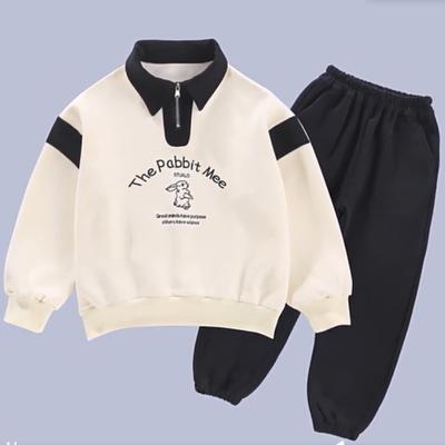 Mädchenanzüge Frühlings- und Herbstmode Großes Kinderpolo Langarmpullover Sport- und Freizeitkinderherbstkleidung