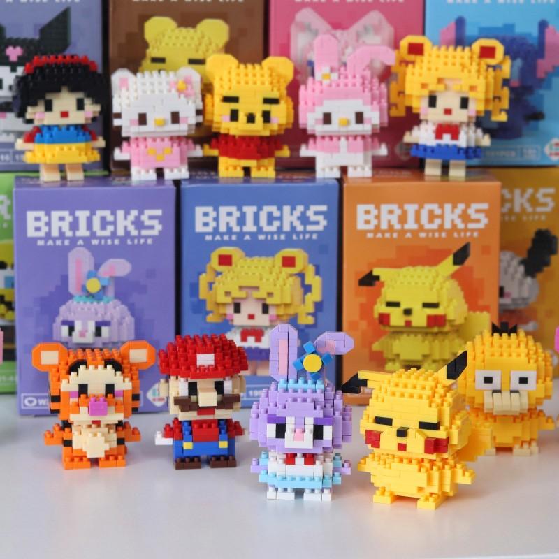 Hot Lilo Stitch Building Blocks Toys Cartoon Bricks Model Kids Gift Diy Assembly Bricks Toys Gift For Children