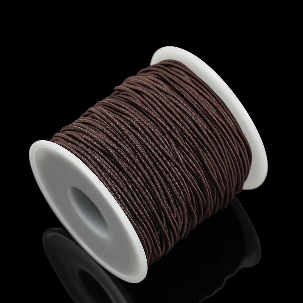 1Roll Cotton Fiber Elastic Beading Cord 1.2/1.5mm Stretchy Crafting Thread String For DIY Jewelry Making Bracelet Necklace