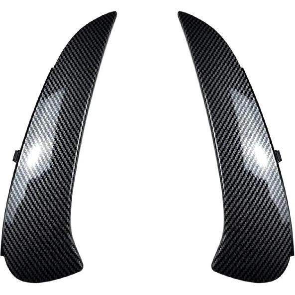 Car Rear Bumper Splitter Side Spoiler Air Vent Wind Knife Body Kits Compatible with Benz C-Class W206 C260 C43 C63 AMG 2022 2023(Glossy Black)