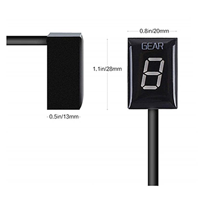 Motorcycle Gear Indicator For Kawasaki ER6N V650 Ninja 300 Z1000SX Moto Gear Display Ecu Direct Mount 6 Level Display Speedmeter