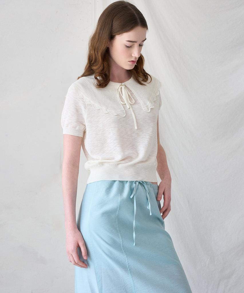 MITTE Cape Collor Kint_Ivory