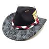 2025 Western Men's and Women's Autumn and Winter Ethnic Style Jazz Hat, Big-brimmed Top Hat, Woolen Peach Top, Cowboy Hat