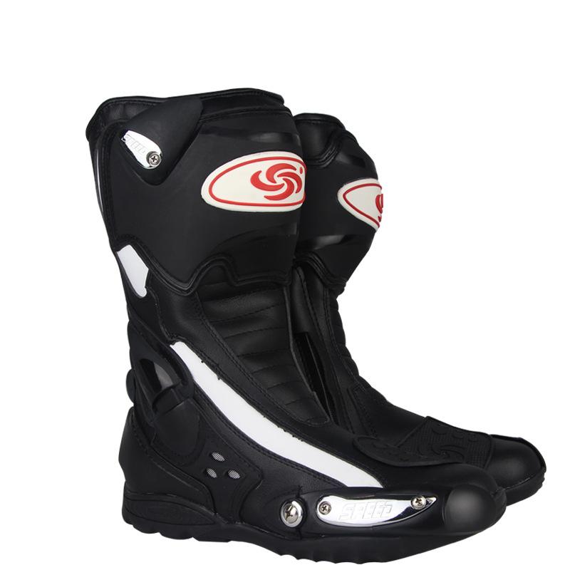 

Motorcycle Riding Shoes Off-road Road Racing Boots Knight Anti Fall Men s 44 чорний