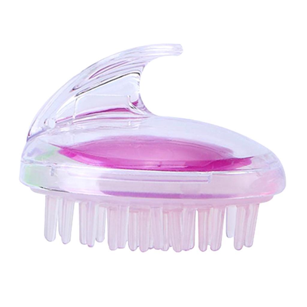 1 X Silicone Shower Shampoo Body Wash Dandruff Brush Hair Scalp Massager